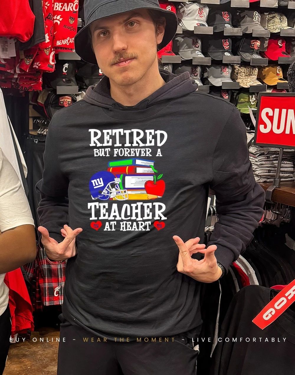 New York Giants Retired But Forever a Teacher At Heart shirt