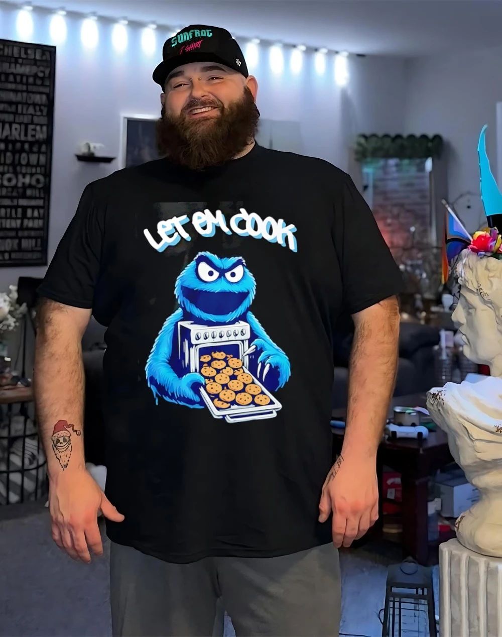 Cookie monster let him cook shirt