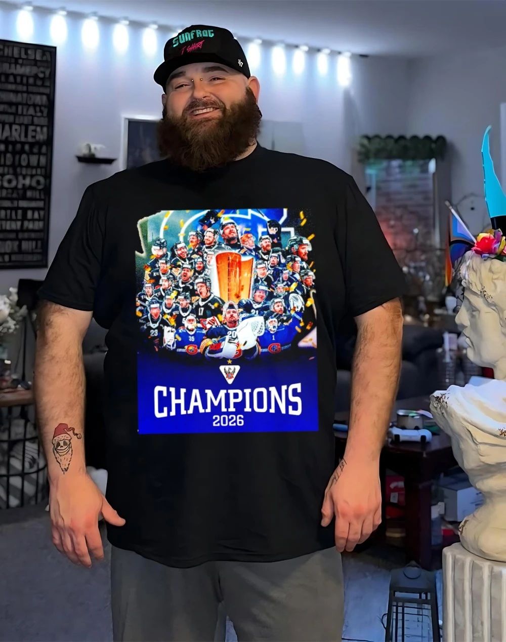 HC Fribourg Gottéron 2025-26 Swiss National League Champions shirt