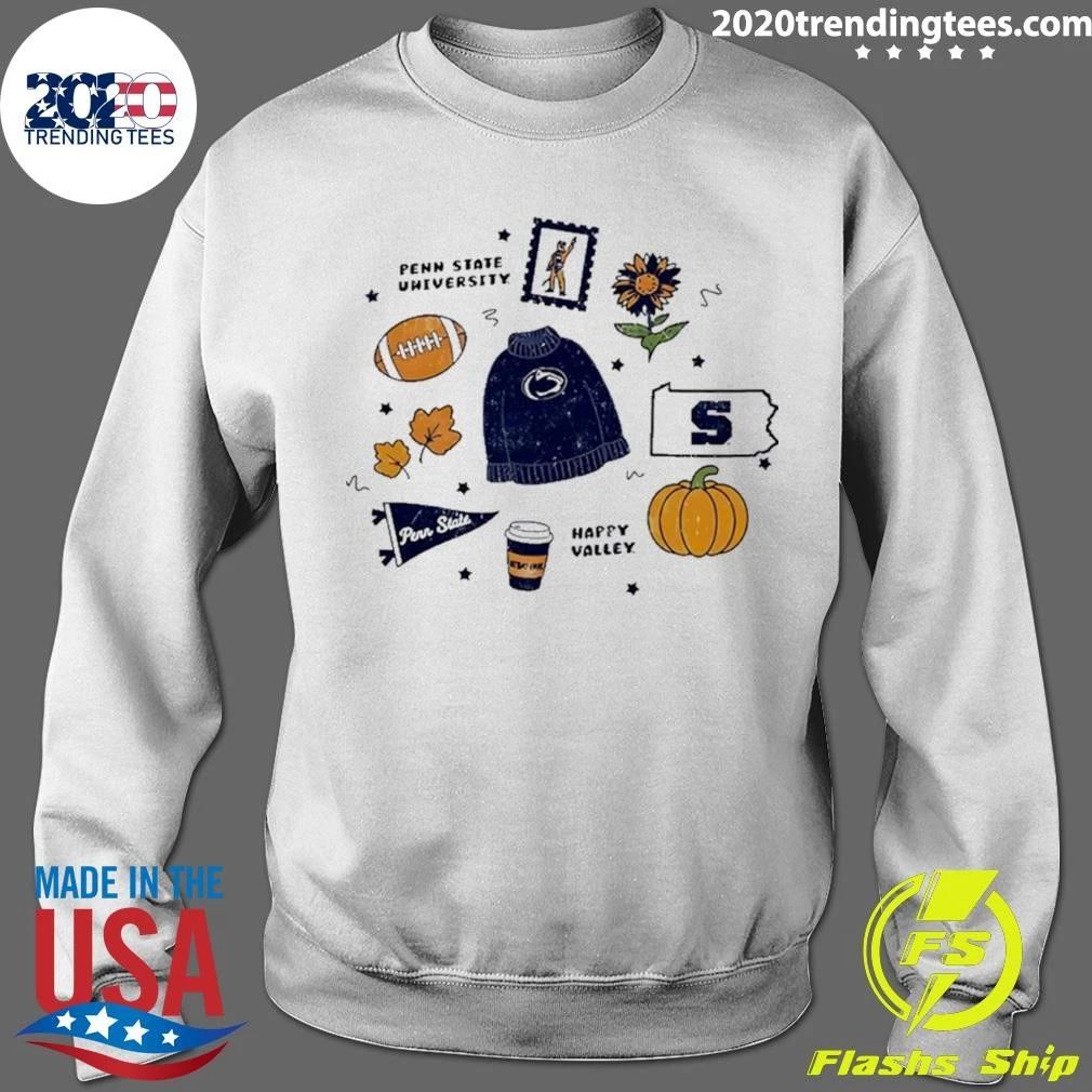 Penn State Nittany Lions Happy Valley Fall Scattered Icon Shirt