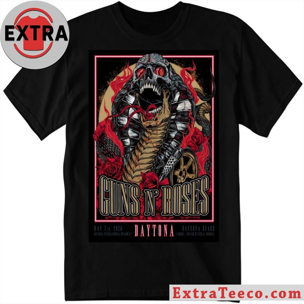 Guns N’ Roses 5 7 2026 Daytona Beach FL Poster Shirt