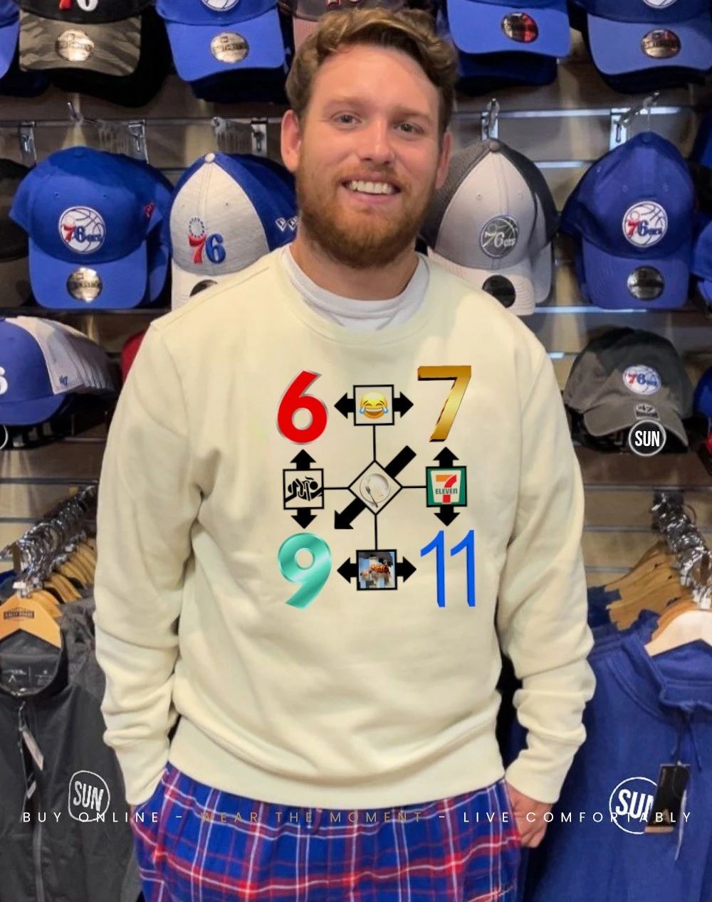 6-7 69 9.11 7 Ate 9 icon shirt
