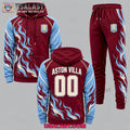 Aston Villa Personalized Tracksuit Hoodie And Jogger Pant Set