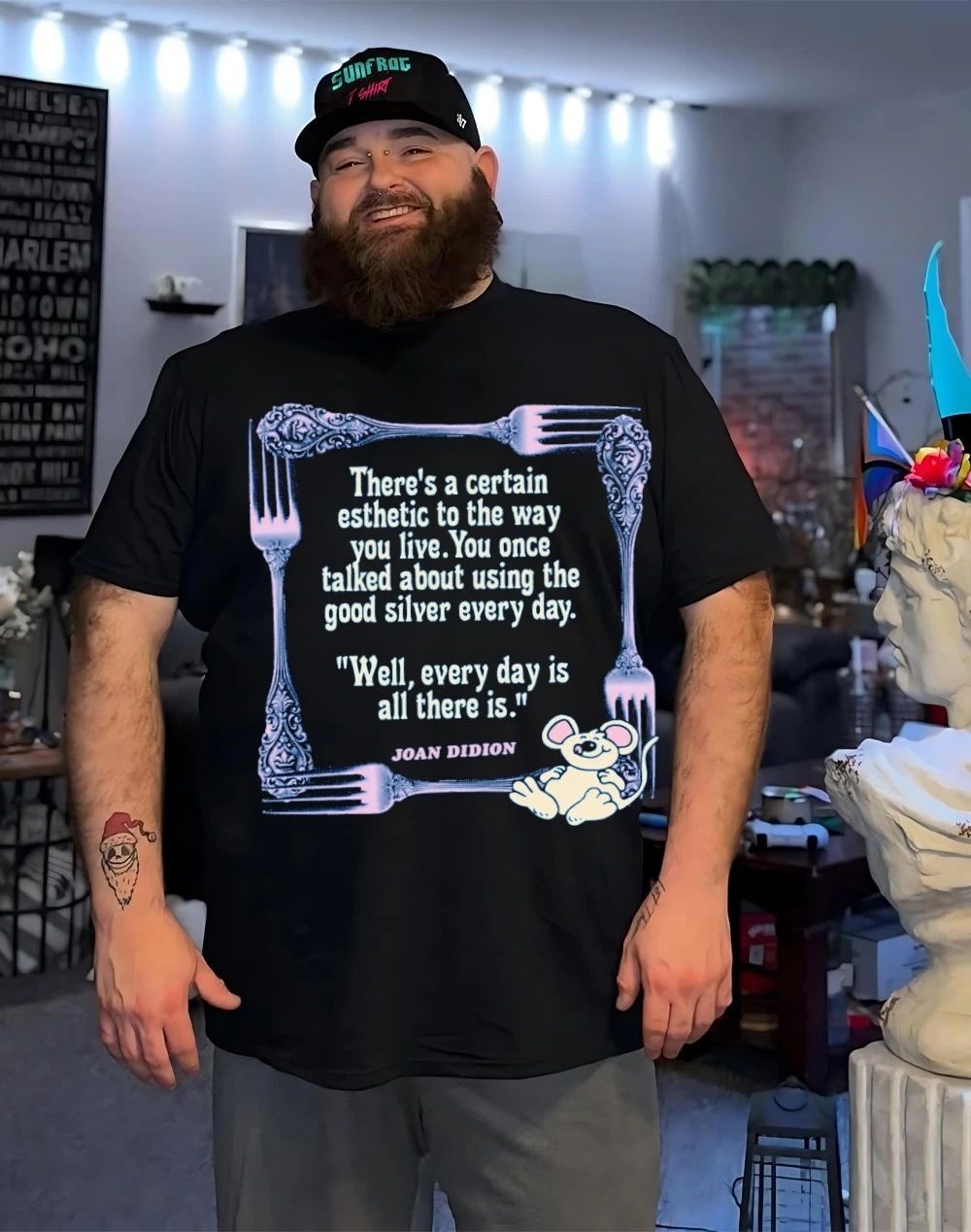 Joan Didion there’s a certain esthetic to the way you live shirt