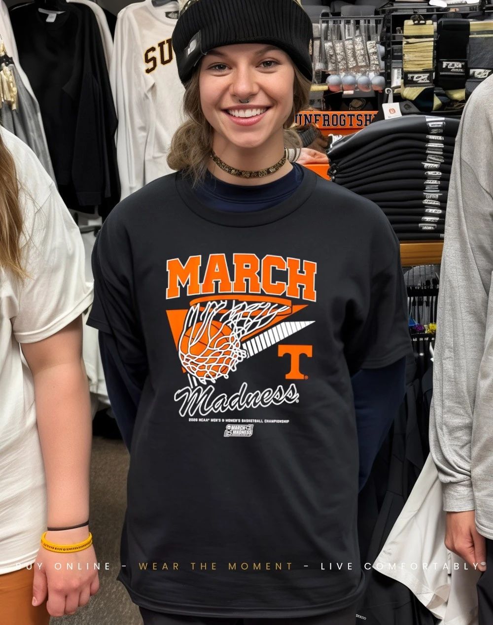Tennessee Volunteers MBB & WBB 2026 March Madness Retro Swish shirt