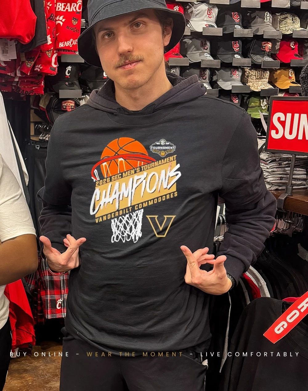 Vanderbilt Men’s Basketball 2026 SEC Tournament Champions classic shirt
