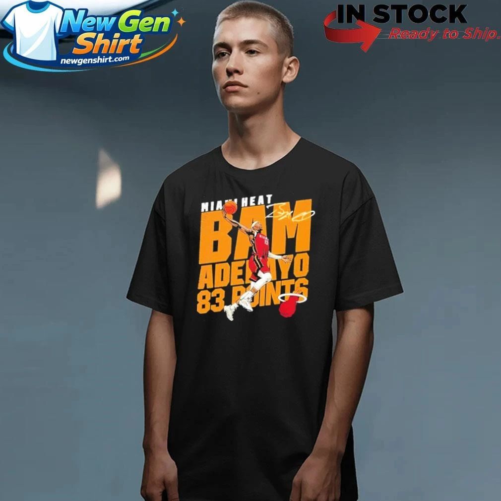 Bam Adebayo Miami Heat Adebayo 83 Points Shirt