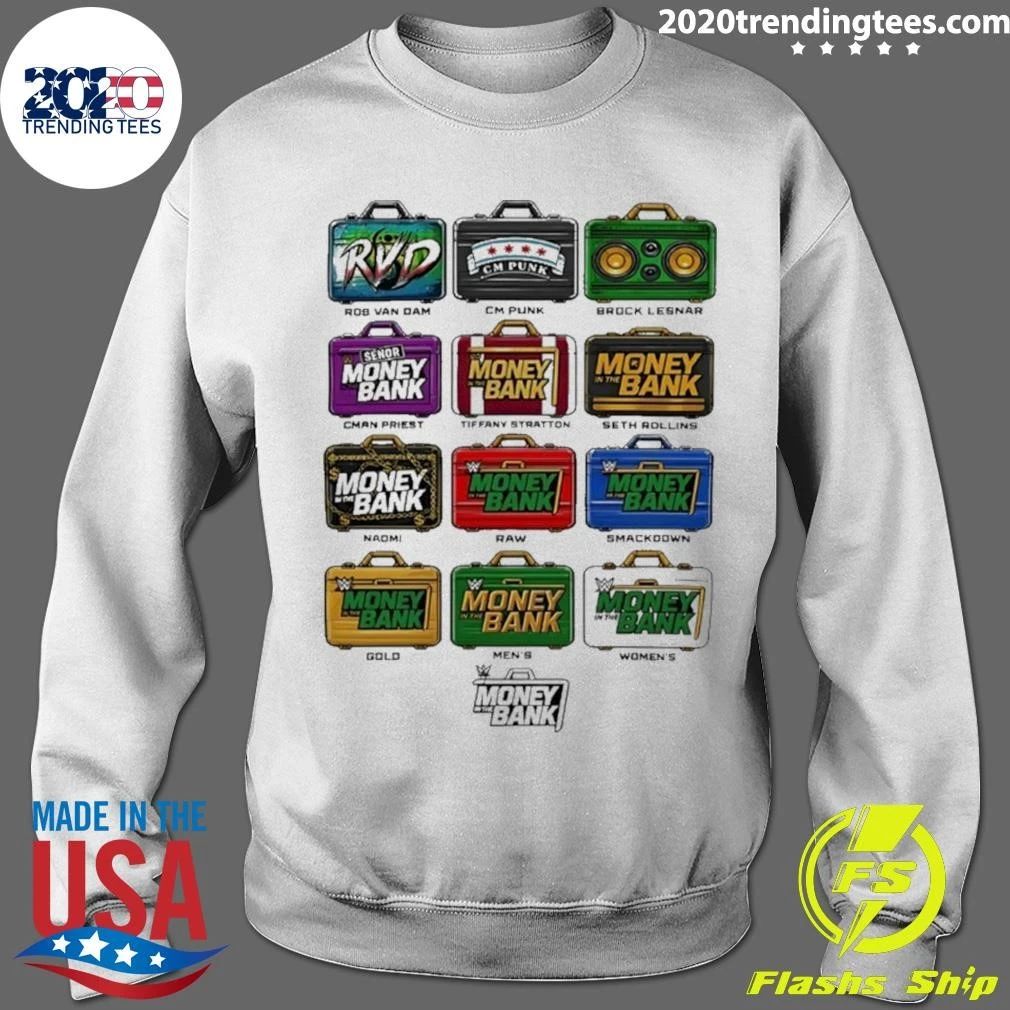 Money In The Bank Nostalgia Briefcases Elevated Shirt
