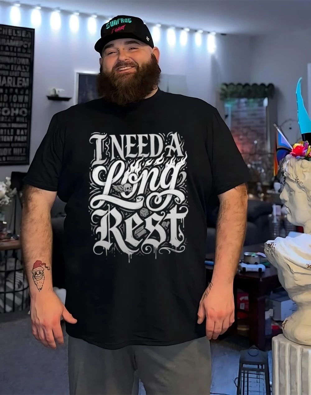 I Need A Long Rest graphic shirt