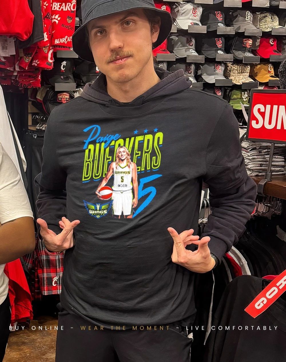 Paige Bueckers Dallas Wings Player Pose shirt