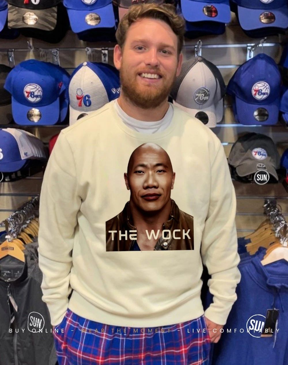The Wock The Rock parody shirt