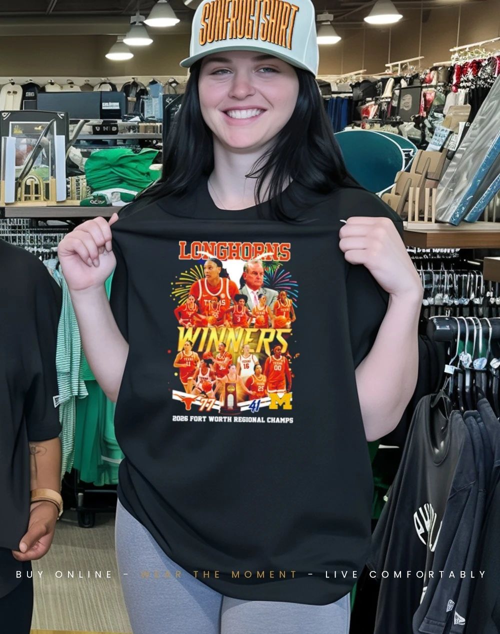 Texas Longhorns 2026 Fort Worth Regional Champs Winners 77-41 score shirt