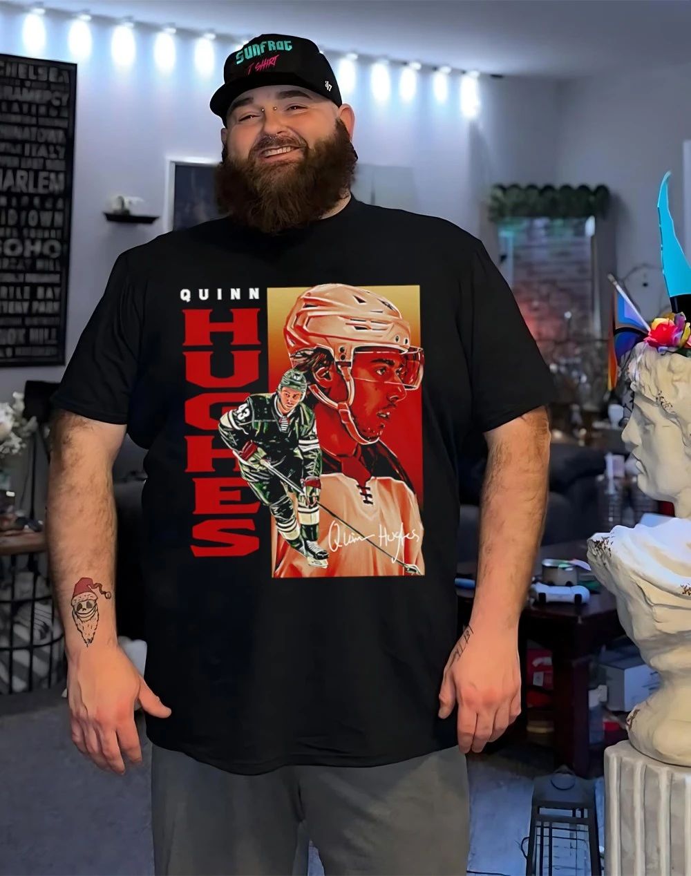 Quinn Hughes Minnesota hockey Poster graphic shirt