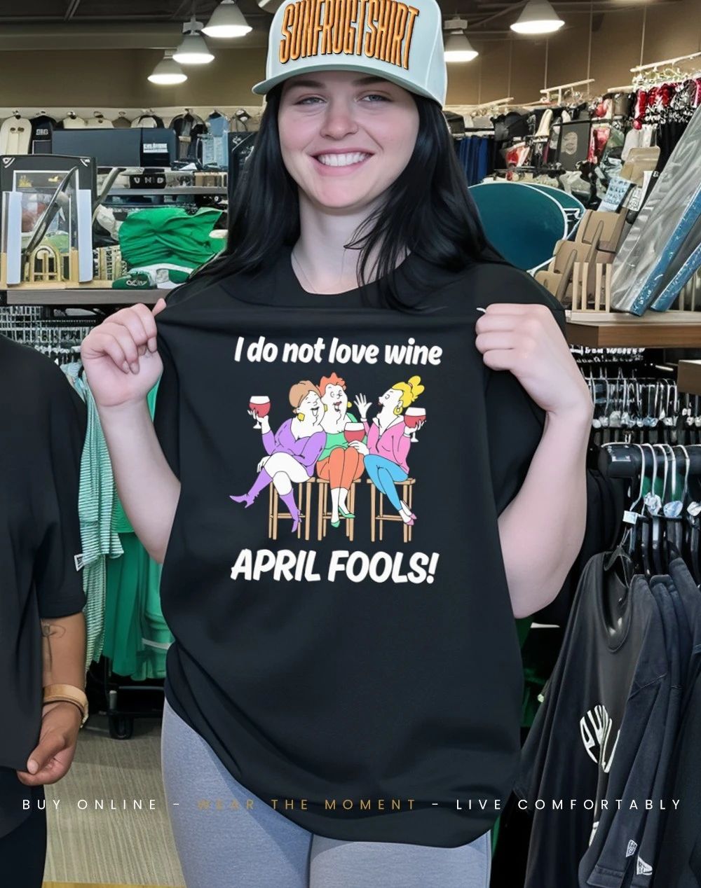 I do not love wine april fools cartoon shirt