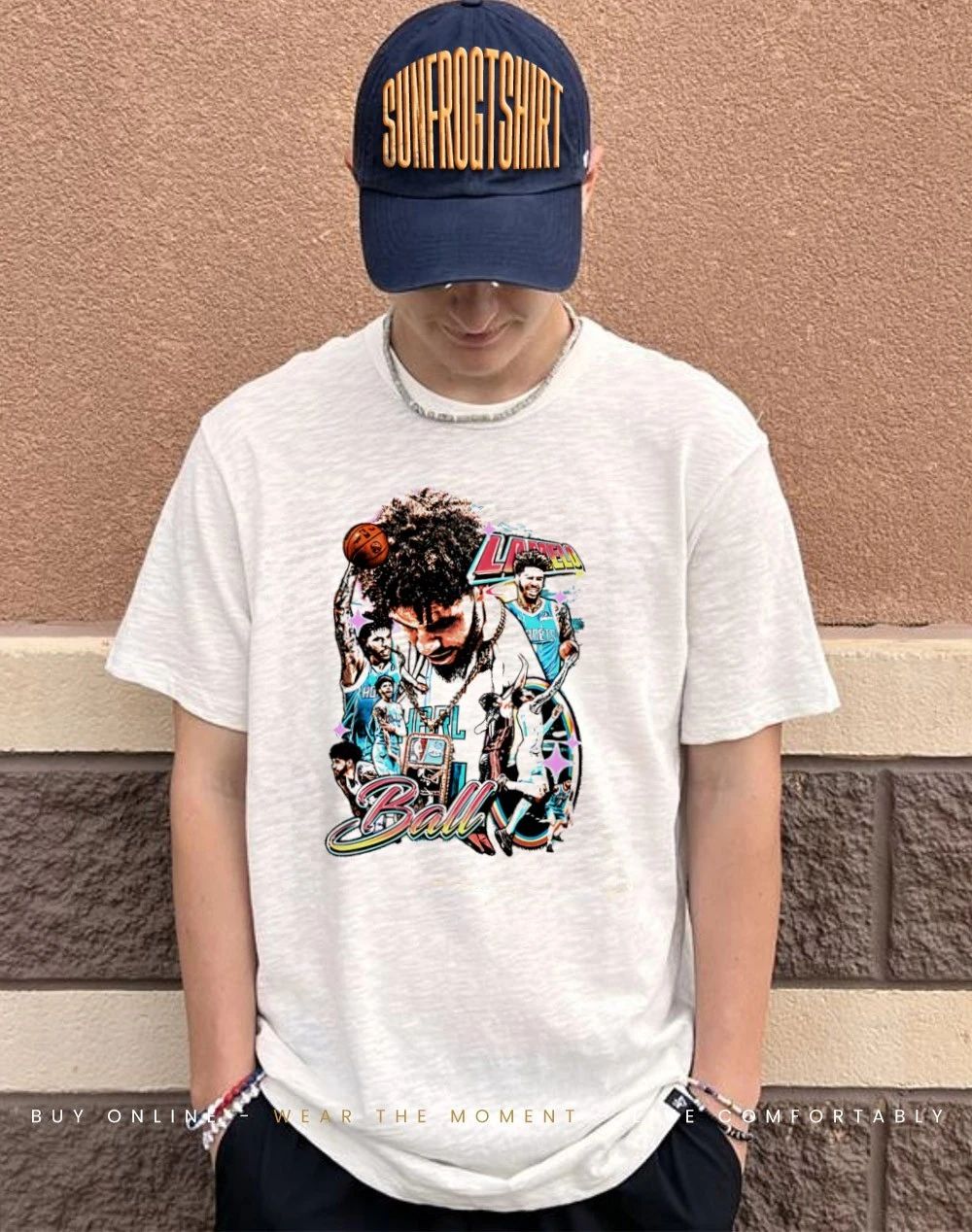 LaMelo Ball Charlotte Hornets player collage signature ’26 shirt