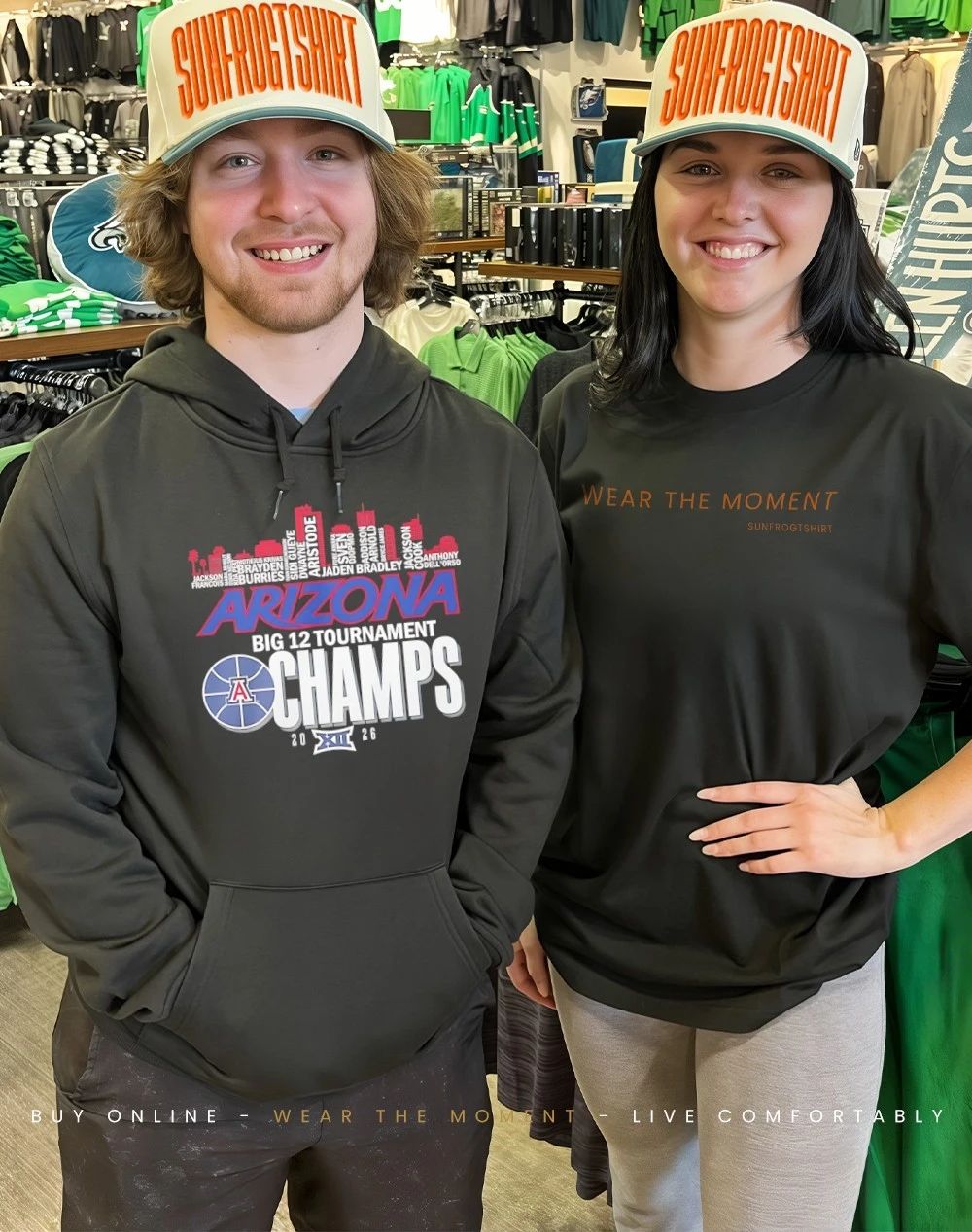 Arizona Wildcats 2026 Big 12 Conference Tournament Champions City Skyline shirt