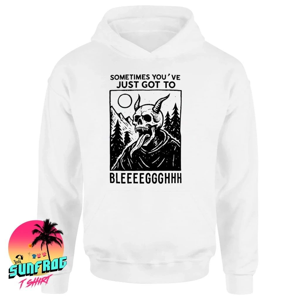 Sometimes you’ve just gotta blegh devil skull shirt