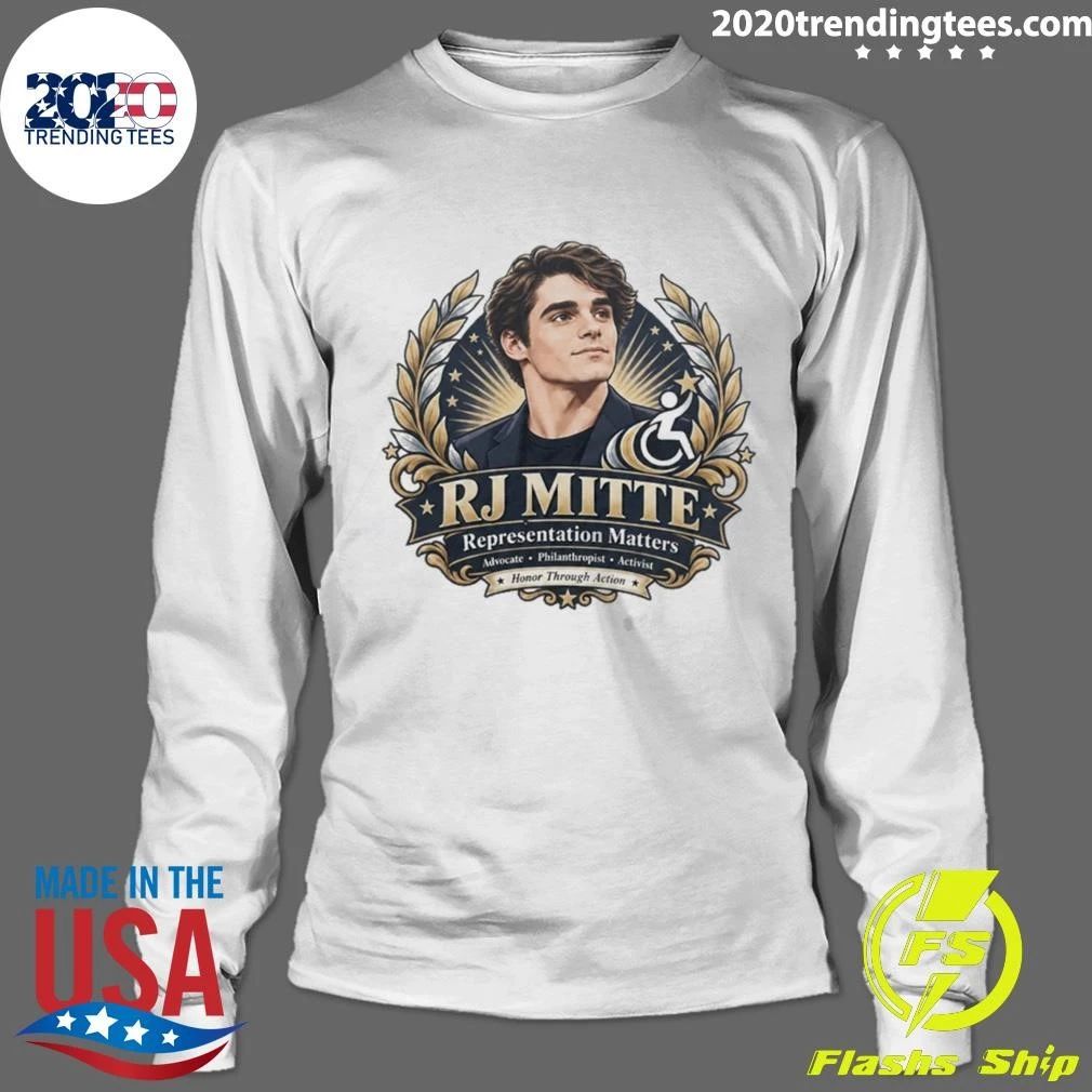 RJ Mitte Representation Matters Honor Through Action Shirt