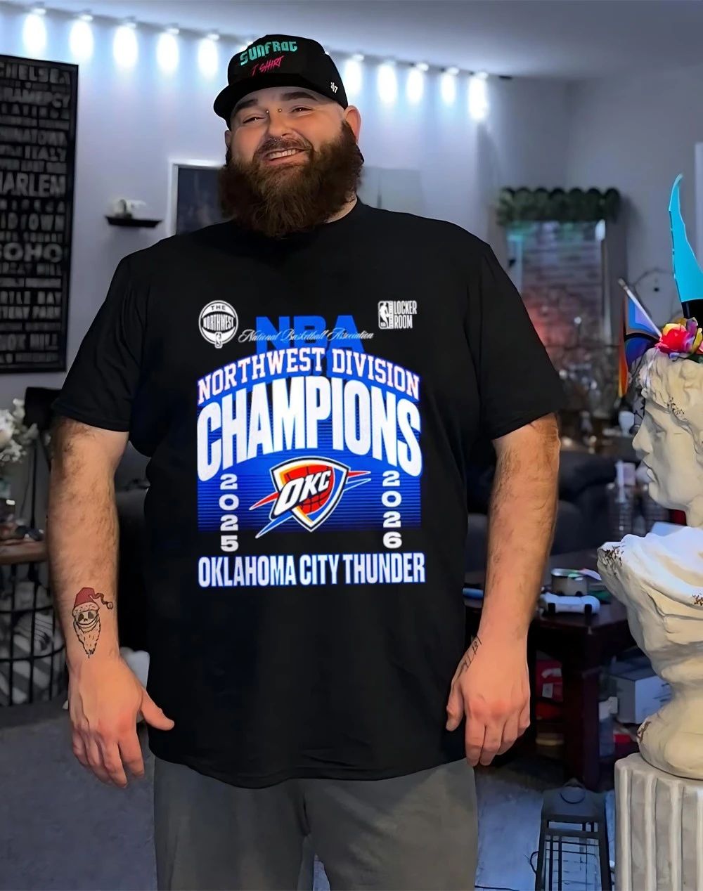 Oklahoma City Thunder 2026 NBA Northwest Division Champions Locker Room shirt