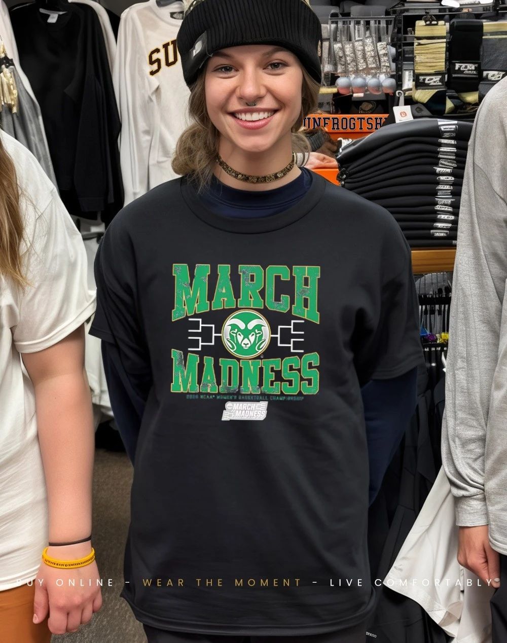 Colorado State Rams WBB 2026 March Madness logo shirt