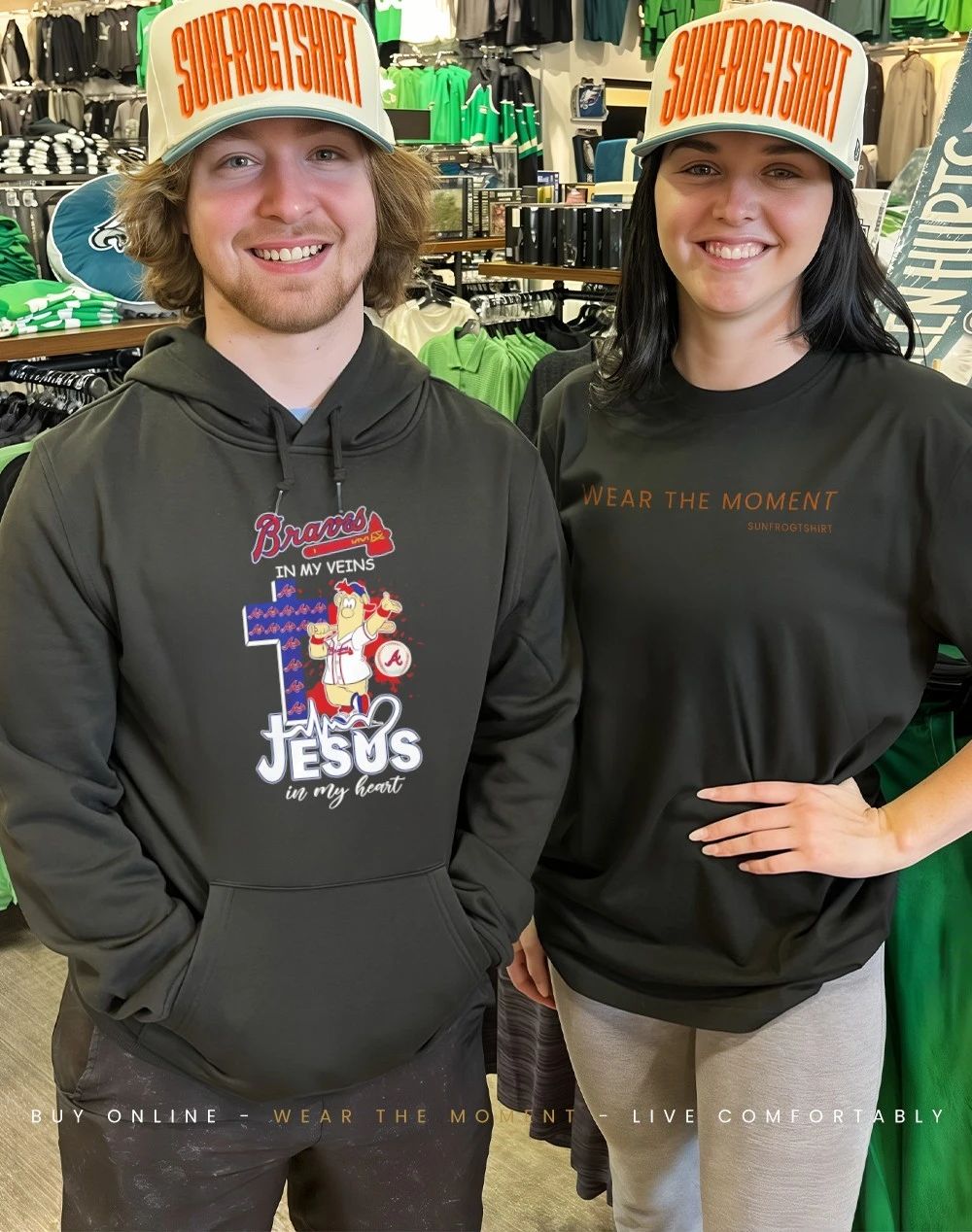 Braves In My Veins Jesus In My Heart mascot shirt