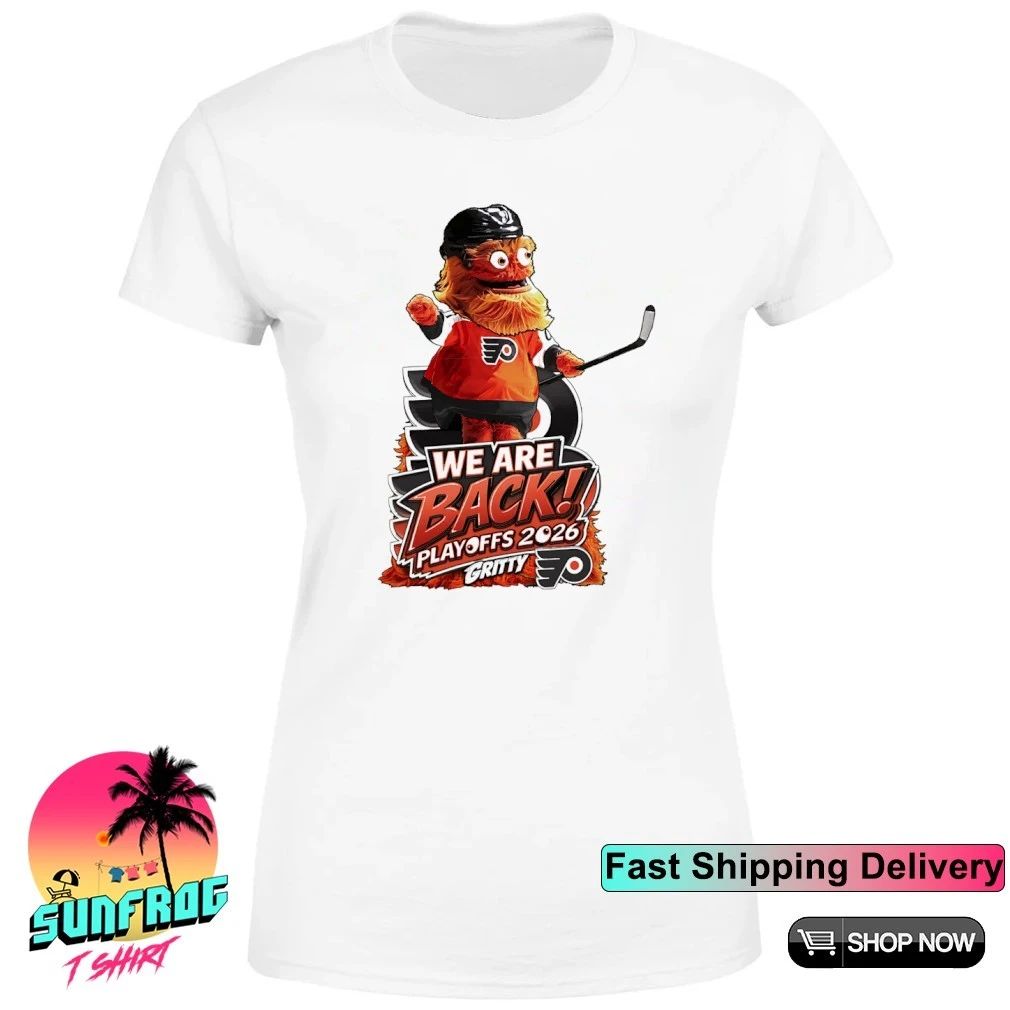 Gritty Philadelphia Flyers Playoff 2026 we are bacck Mascot caricature shirt