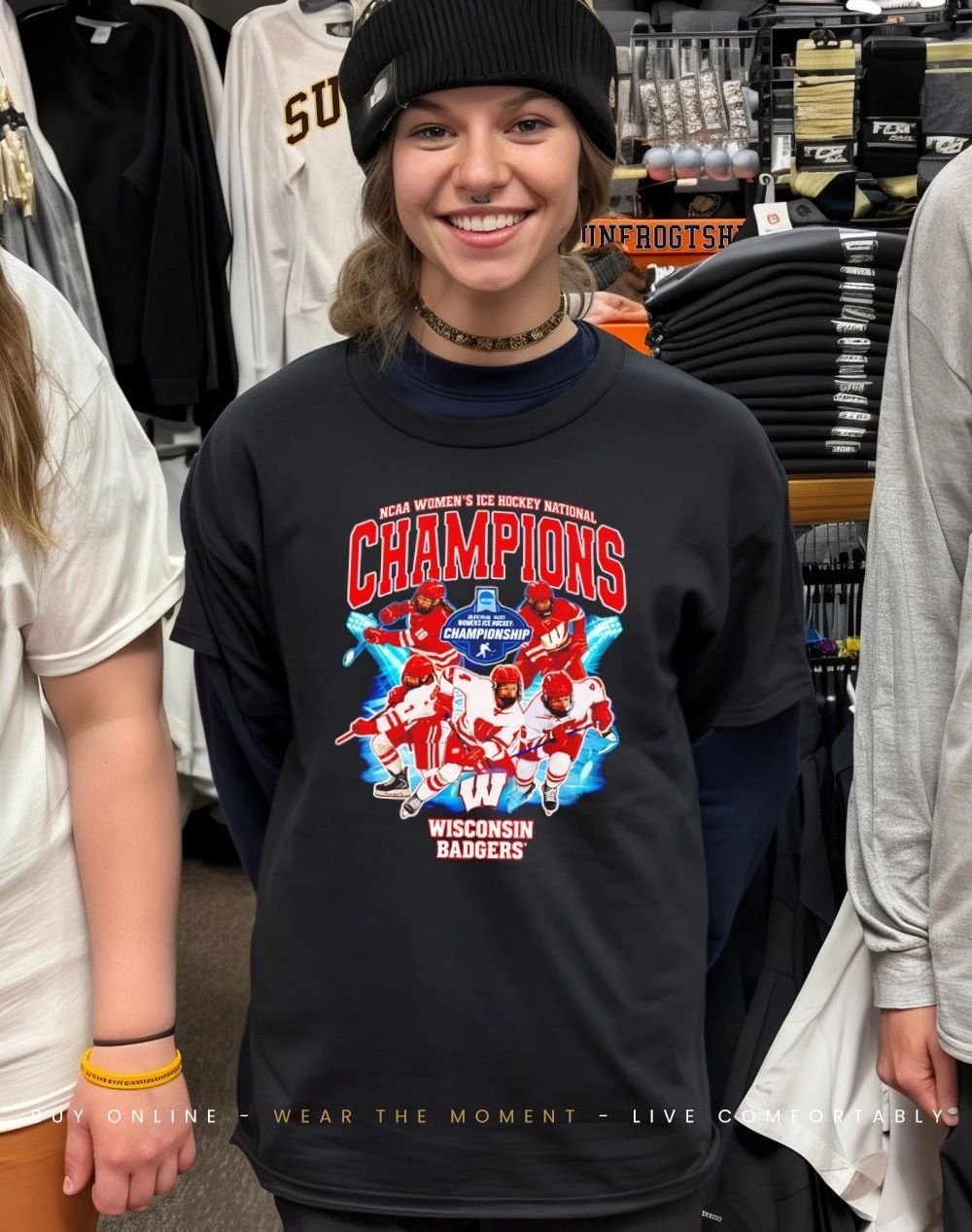 Wisconsin Badgers Women’s Ice Hockey National Champions 2026 shirt