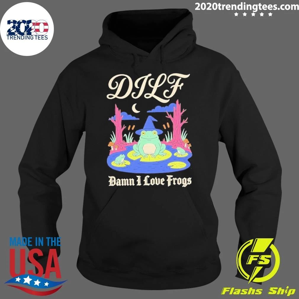 Dilf Damn I Love Frogs Wizard Shirt