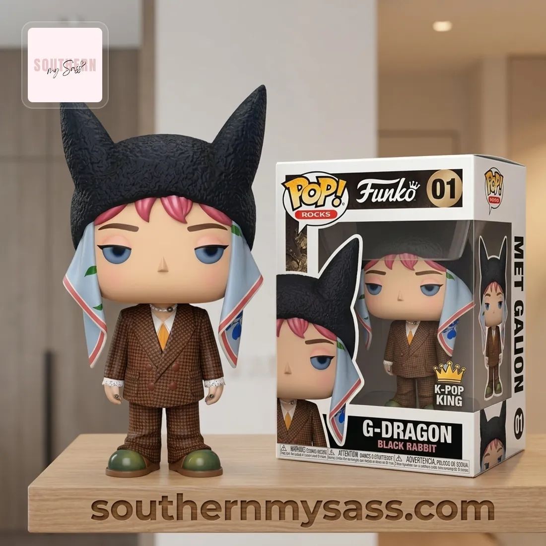G-Dragon Black Rabbit K-Pop King Funko Pop Figure Doll