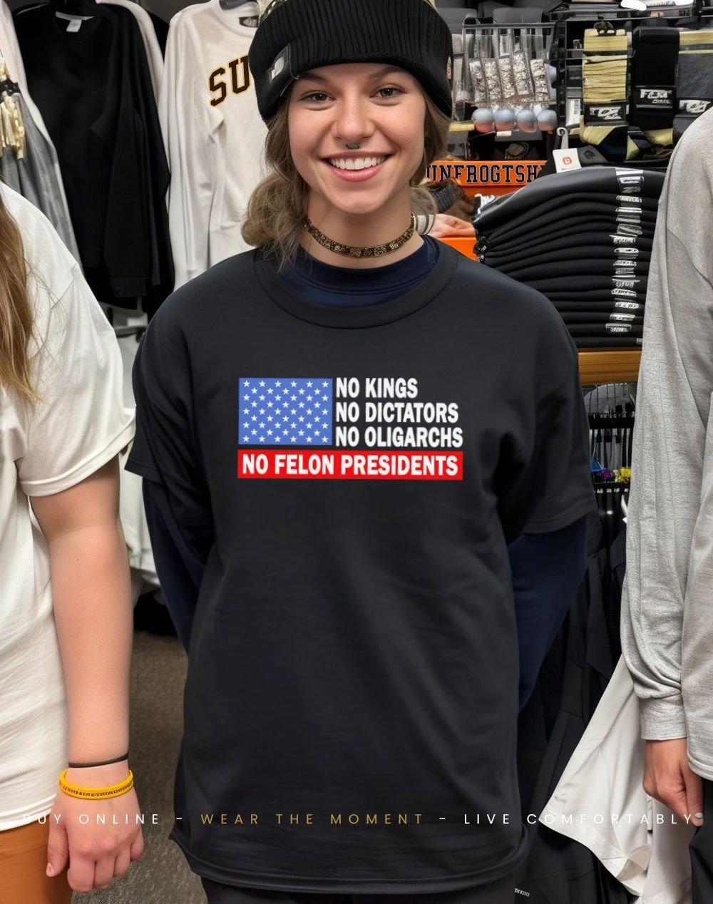 No kings No dictators No oligarchs No felon presidents shirt