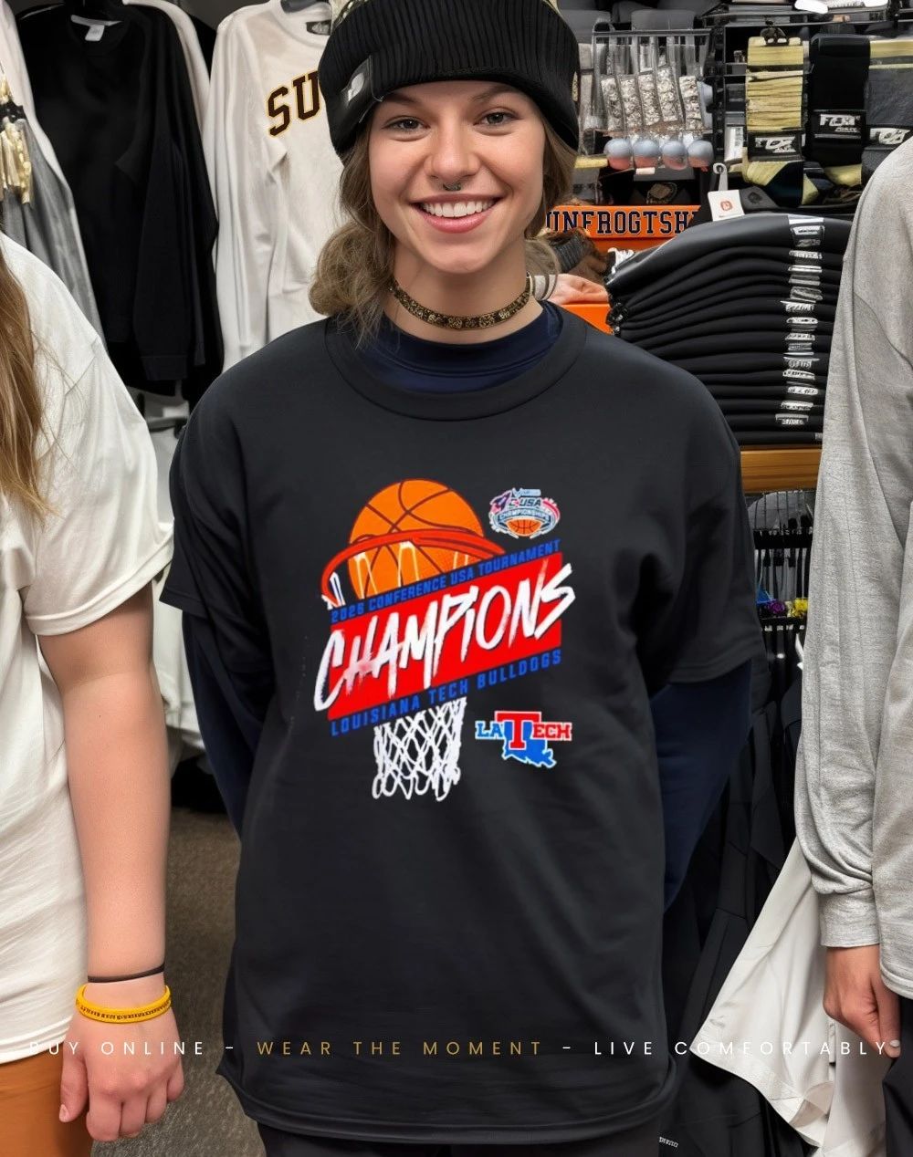 Louisiana Tech Men’s Basketball Conference USA Tournament Champions 2026 shirt