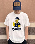 The Simpsons x New York Yankees player rock hand shirt