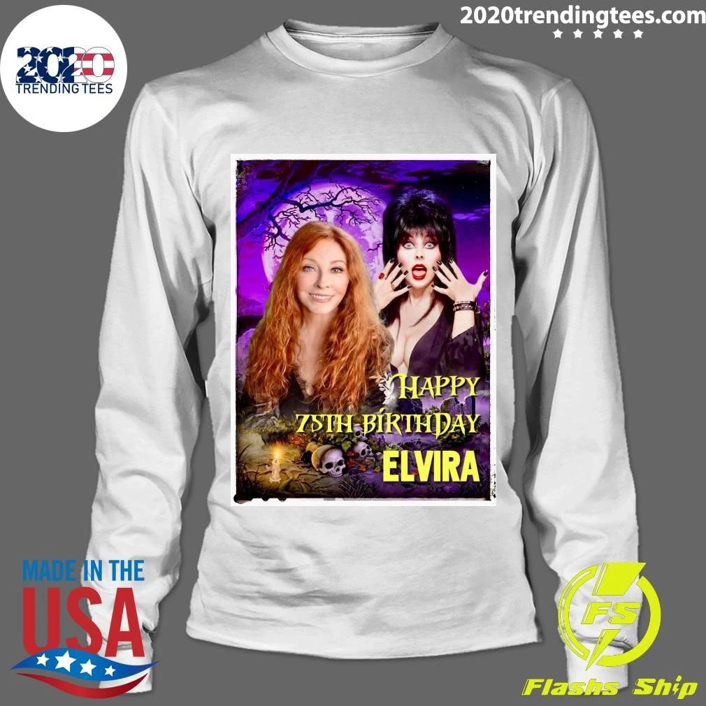 Happy 75th Birthday Elvira Halloween Shirt