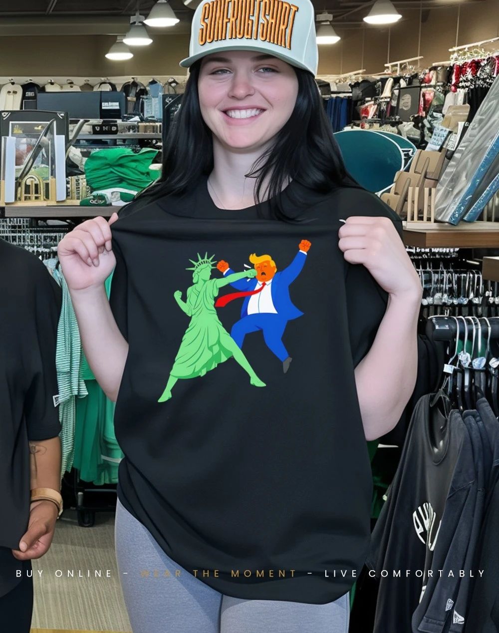 Liberty punches back Trump shirt