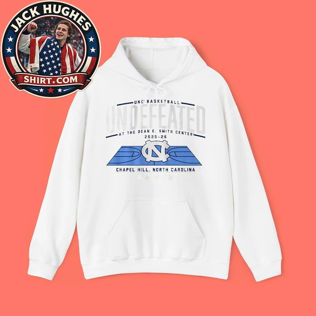 UNC Basketball Undefeated at the Dean E. Smith Center 2025-2026 Chapel Hill North Carolina Graphic T-Shirt