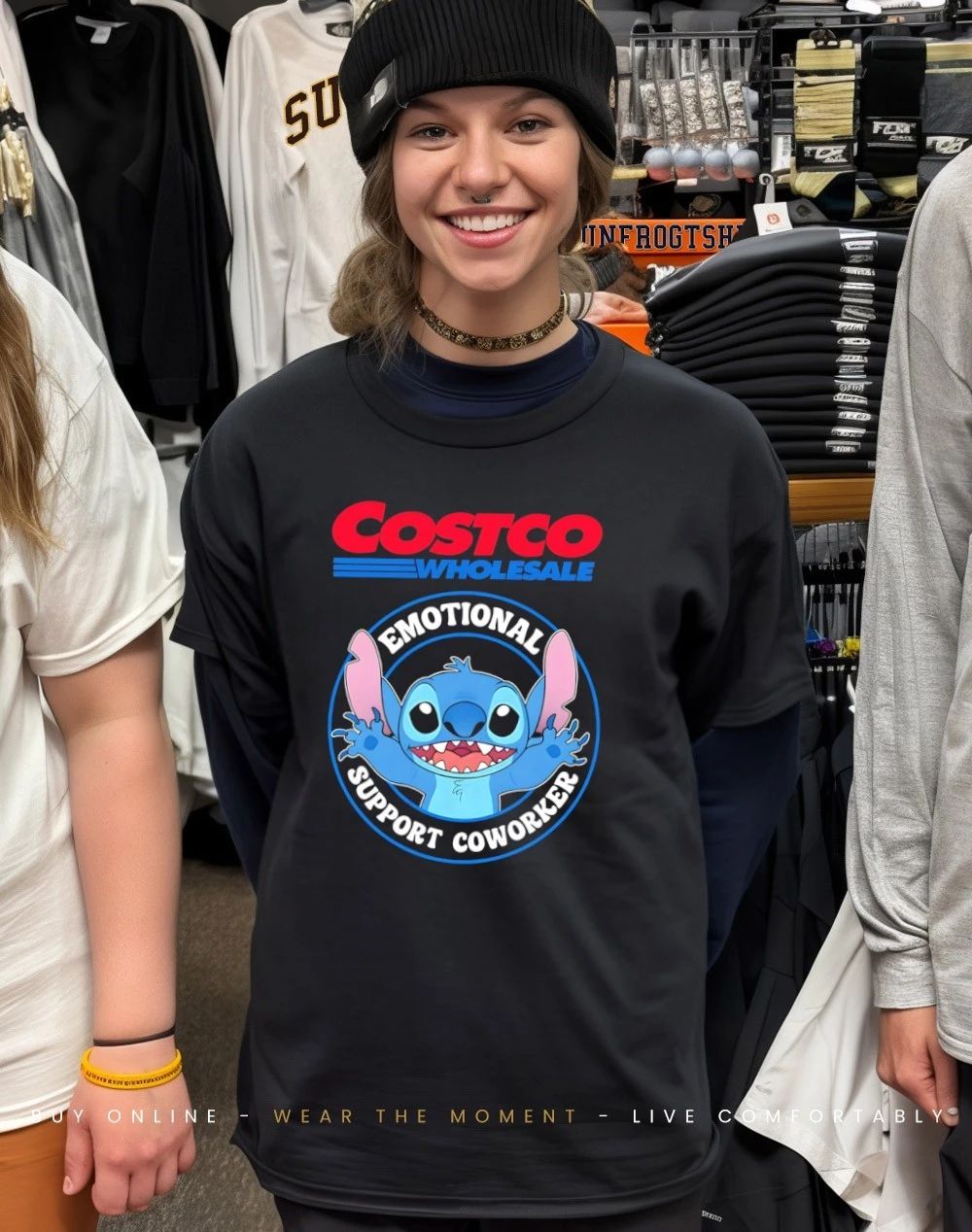 Costco emotional support coworker Bluey shirt