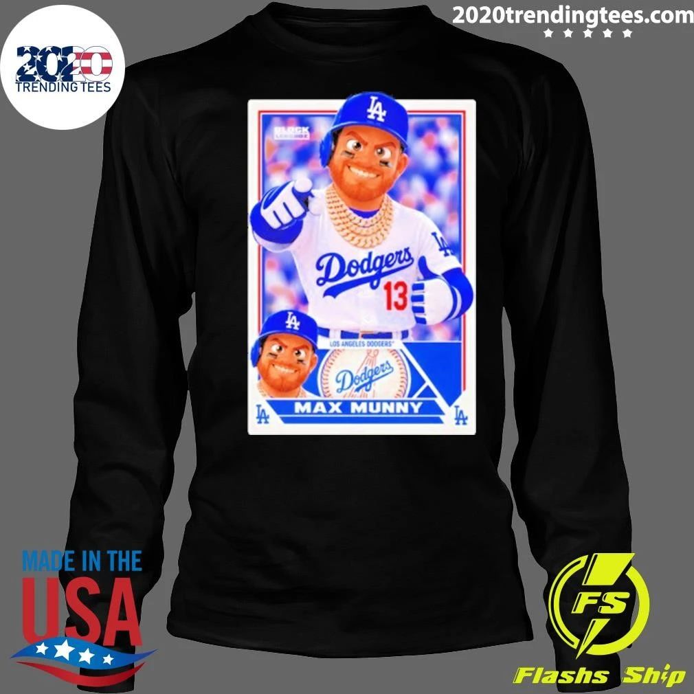 Max Munny Los Angeles Dodgers No 13 Block Legendz Shirt