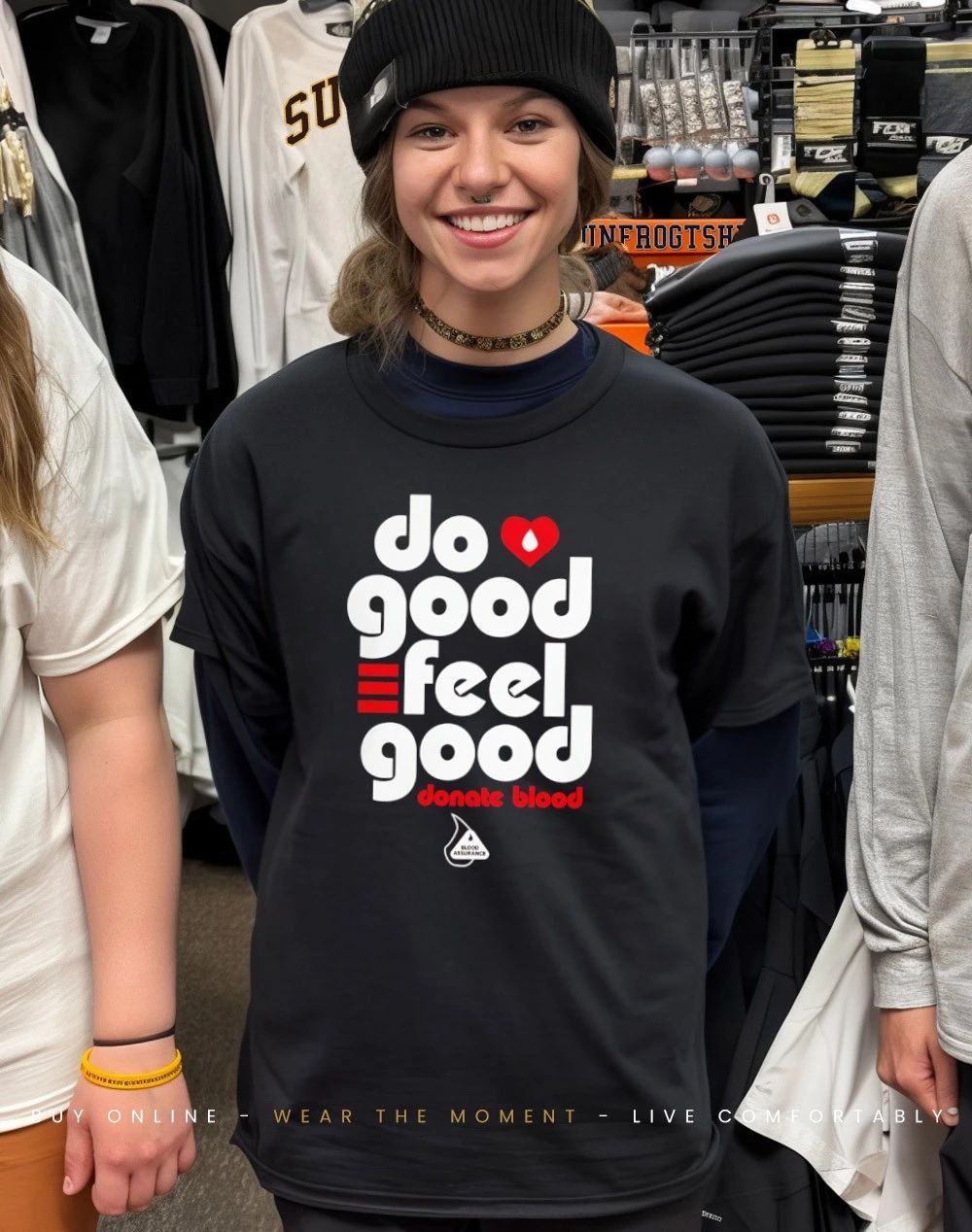 Do good feel good donate blood shirt