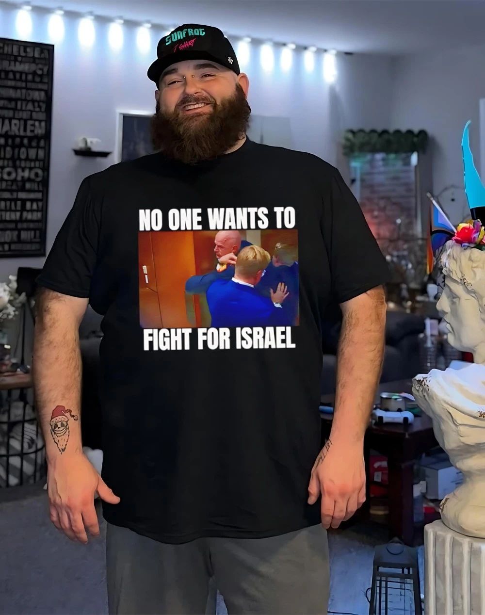 Brian McGinnis No One Wants to Fight for Israel Political Quote shirt