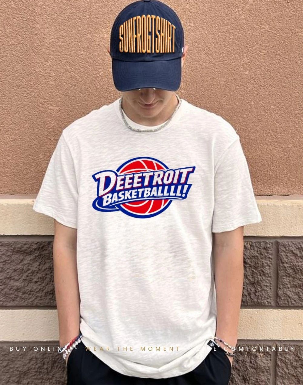 Deeetroit Basketball logo graphic shirt