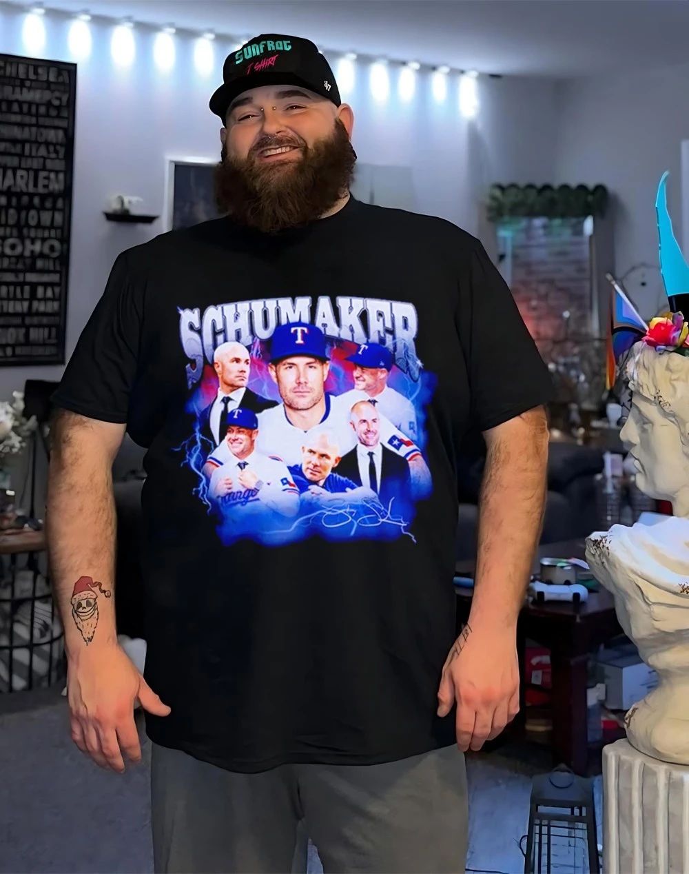 Texas Rangers Skip Schumaker Concert graphic shirt