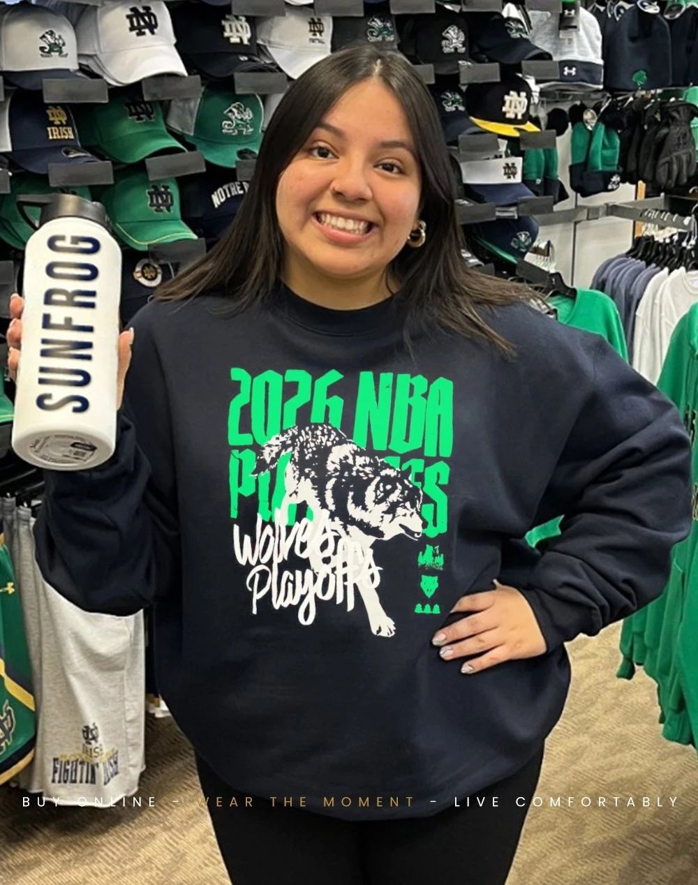 Minnesota Timberwolves 2026 NBA Playoffs Wolves playoffs front and back shirt