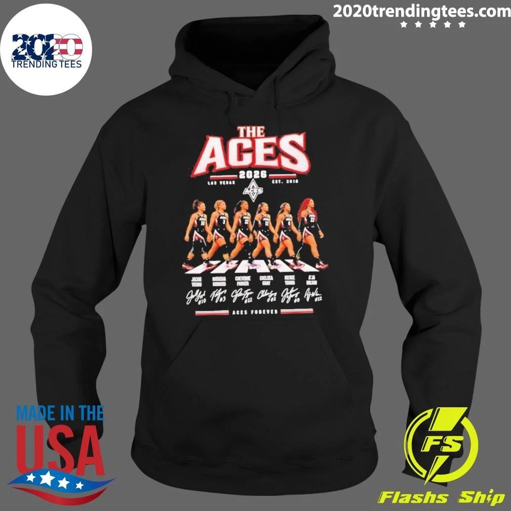 The Aces Las Vegas 2026 Aces Forever Signatures Shirt
