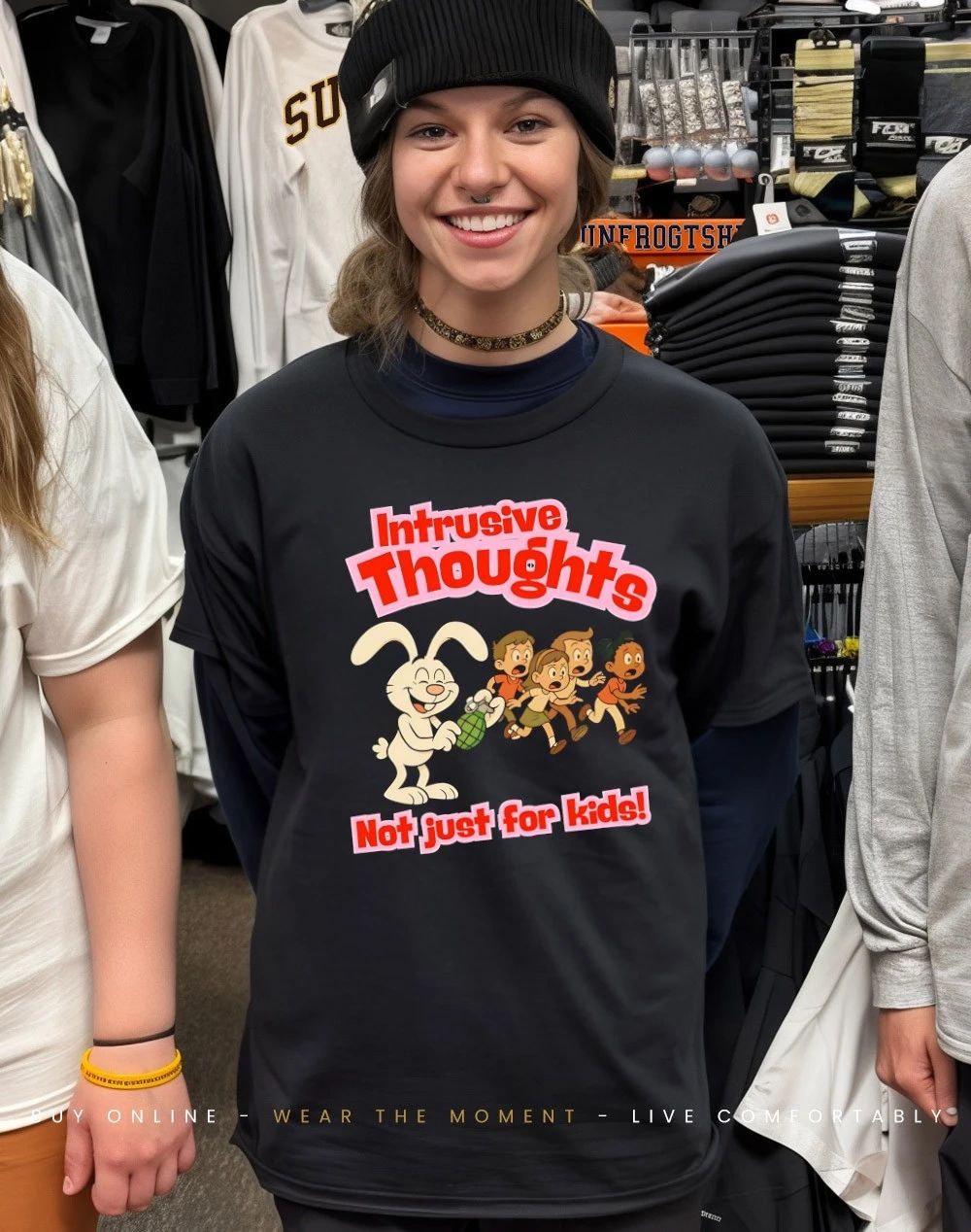 Killer rabbit intrusive thoughts not just for kids shirt