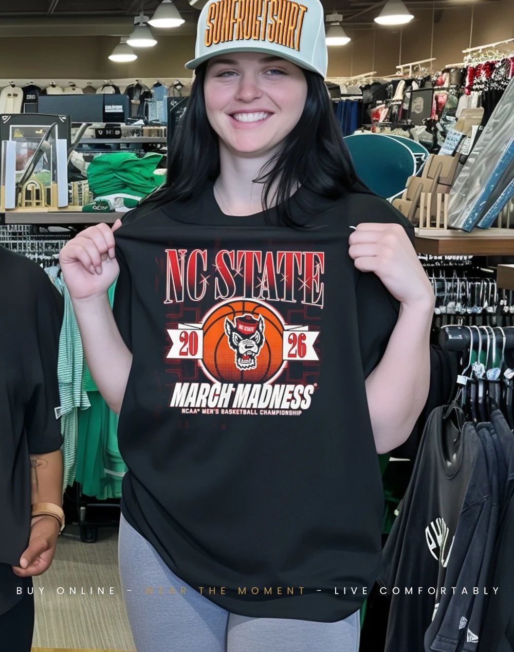 NC State Wolfpack MBB 2026 March Madness logo shirt