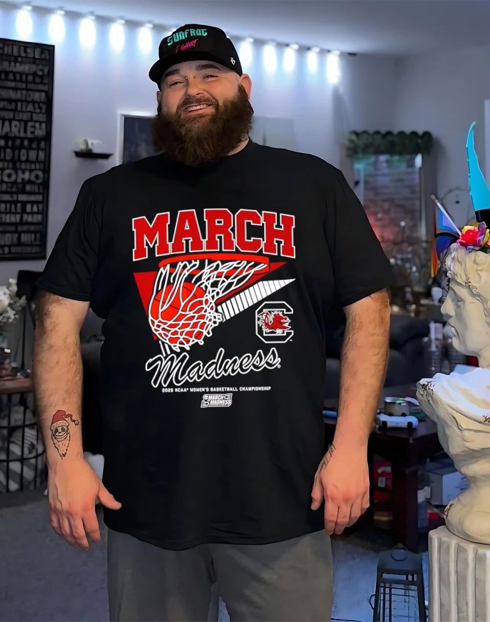 South Carolina Gamecocks WBB 2026 March Madness Retro Swish shirt