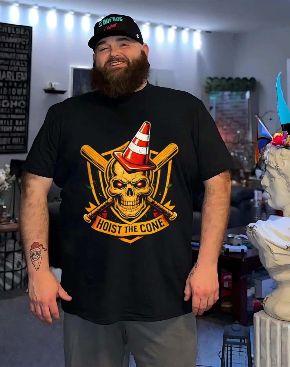Hoist The Cone Hoist Skull Construction Cone Pittsburgh Pirates shirt