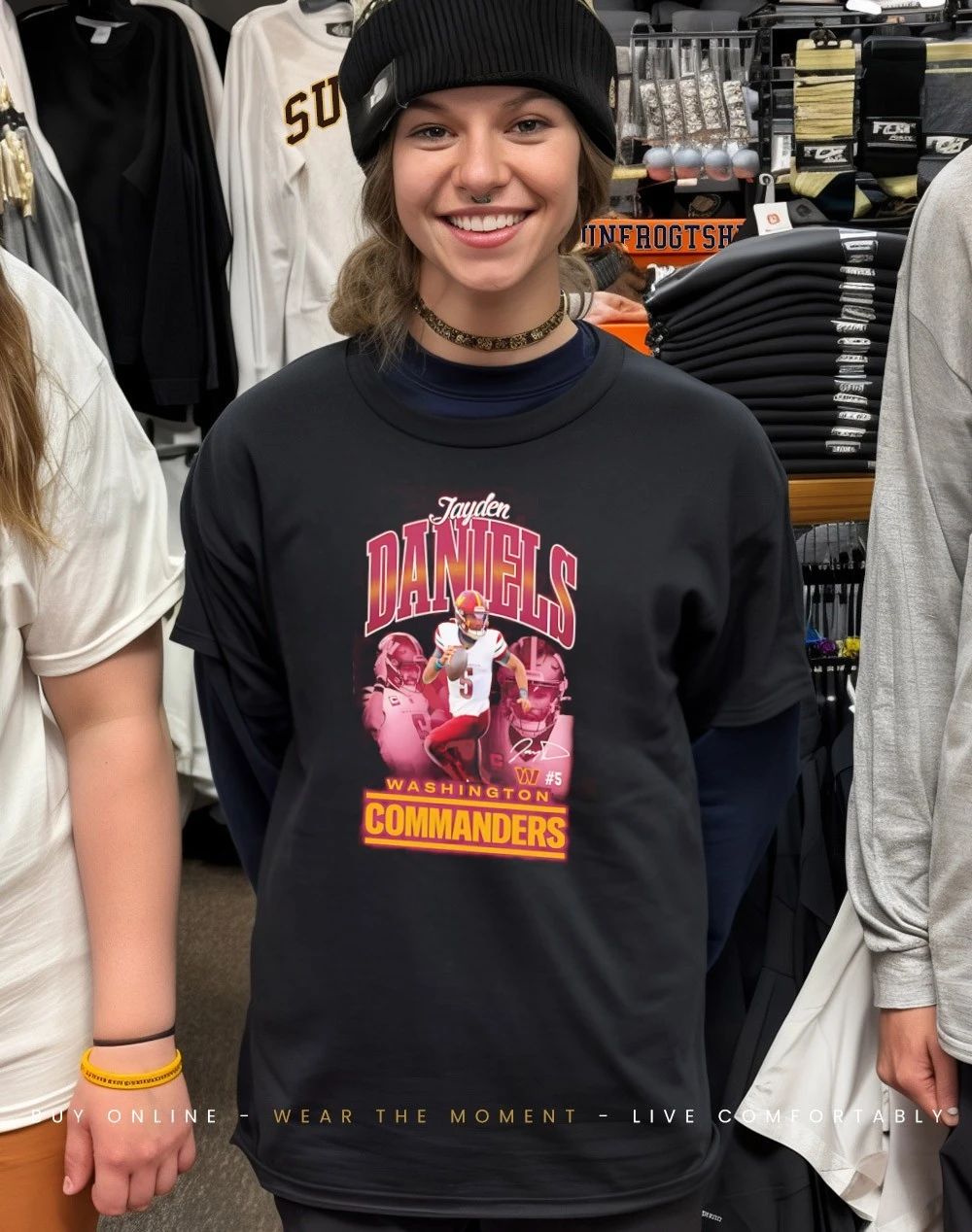 Washington Commanders Jayden Daniels Triple Pic shirt