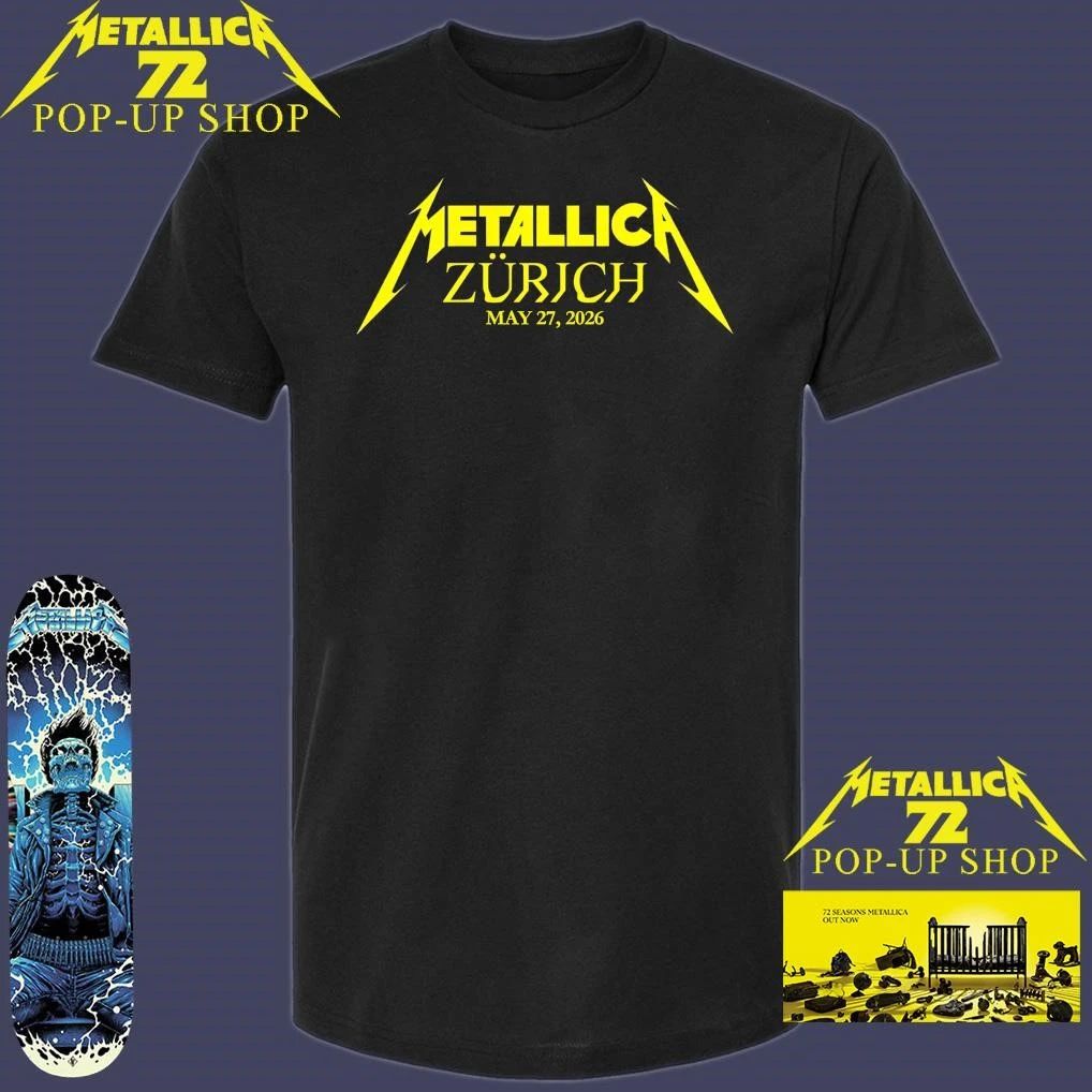 Metallica M72 Zürich 2026 Switzerland T-Shirt