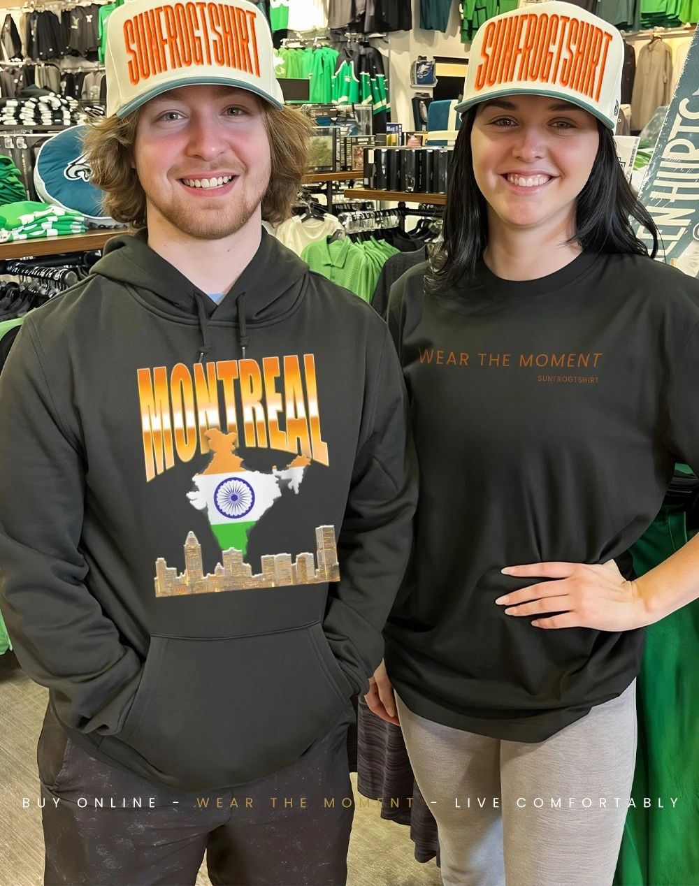 Montreal Indian city skyline shirt